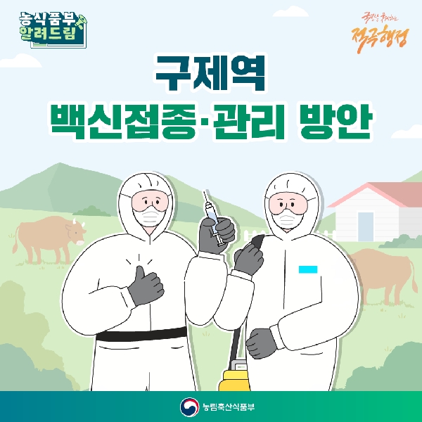 구제역 백신접종·관리 방안 대표이미지