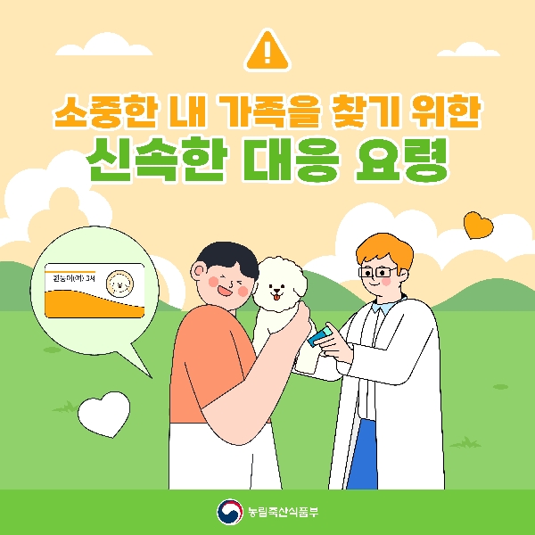 반려동물 유실 시 대응요령 대표이미지