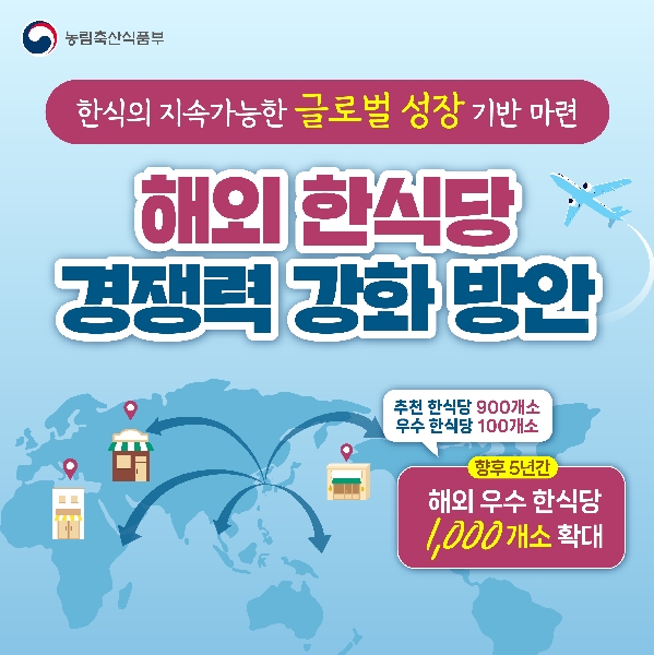 해외 한식당 경쟁력 강화 방안 대표이미지