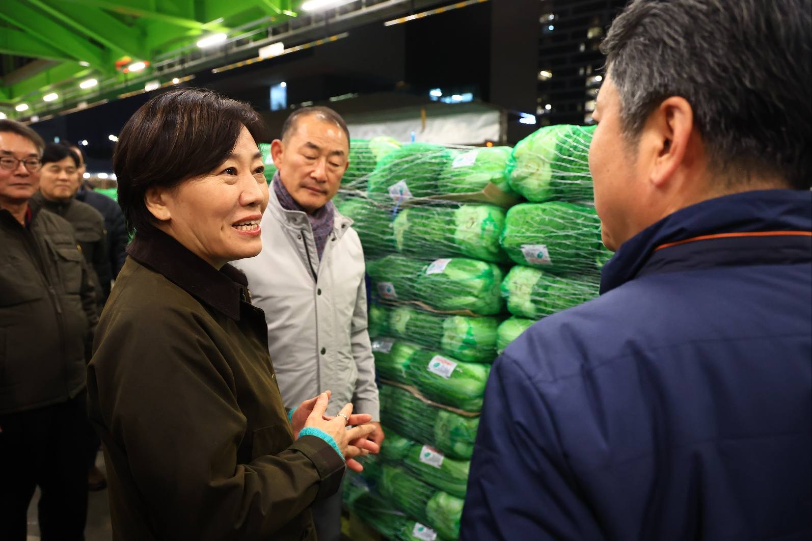 송미령 장관, 김장채소 수급상황 점검