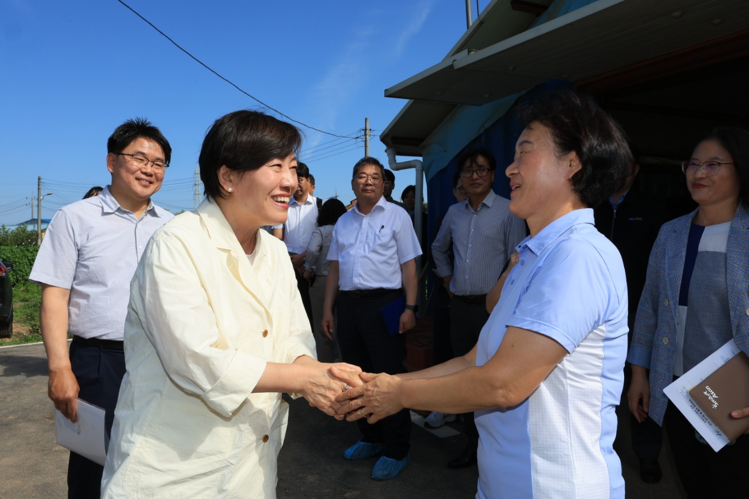 송미령 장관, 추석성수품(배) 생육상황 점검