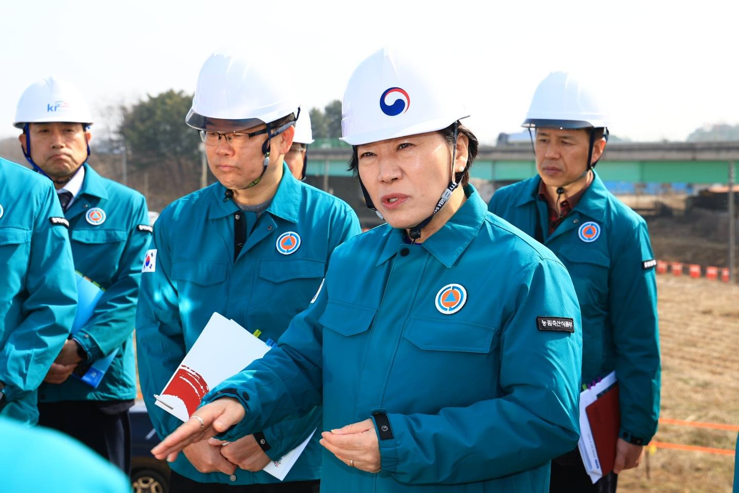 송미령 장관, 농업용 저수지 현장 점검