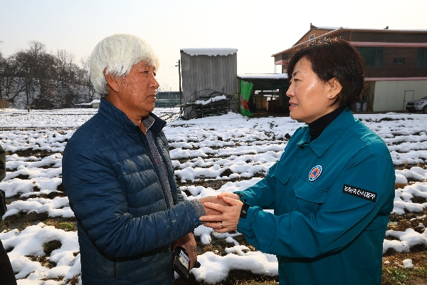 송미령 장관, 경기 여주·양평 소재 대설 피해 현장 방문 및 복구 현황 점검